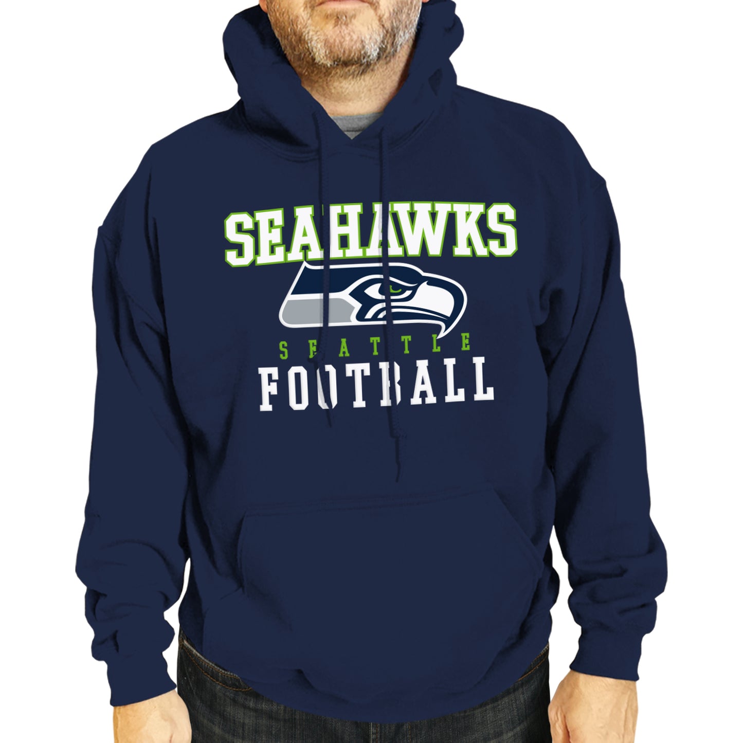 Seattle Seahawks NFL Core Fan Adult Hooded Sweatshirt - Navy