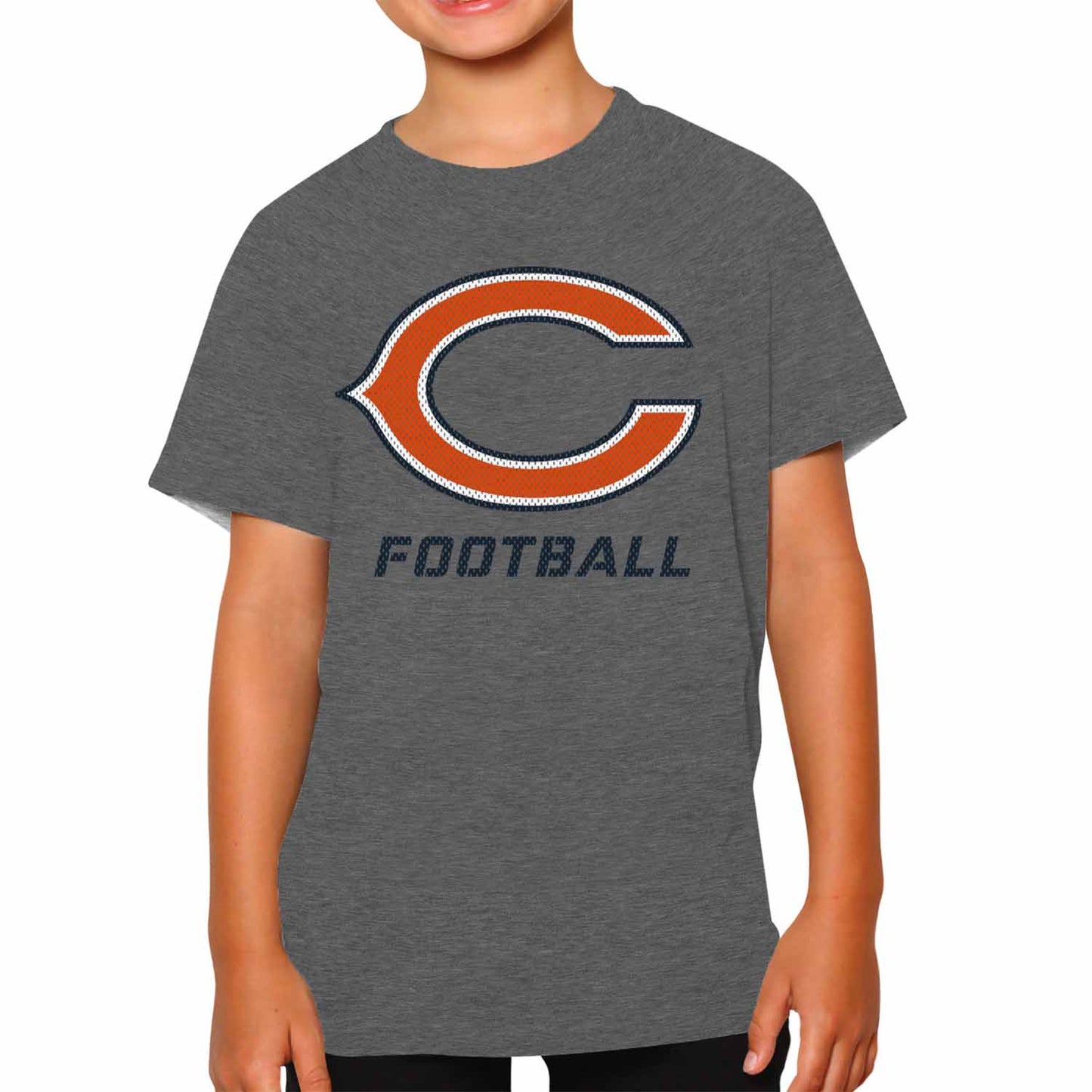 Chicago Bears NFL Youth Run City Tee - Sport Gray