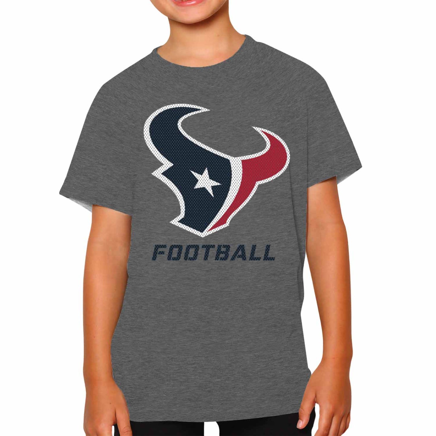 Houston Texans NFL Youth Run City Tee - Sport Gray