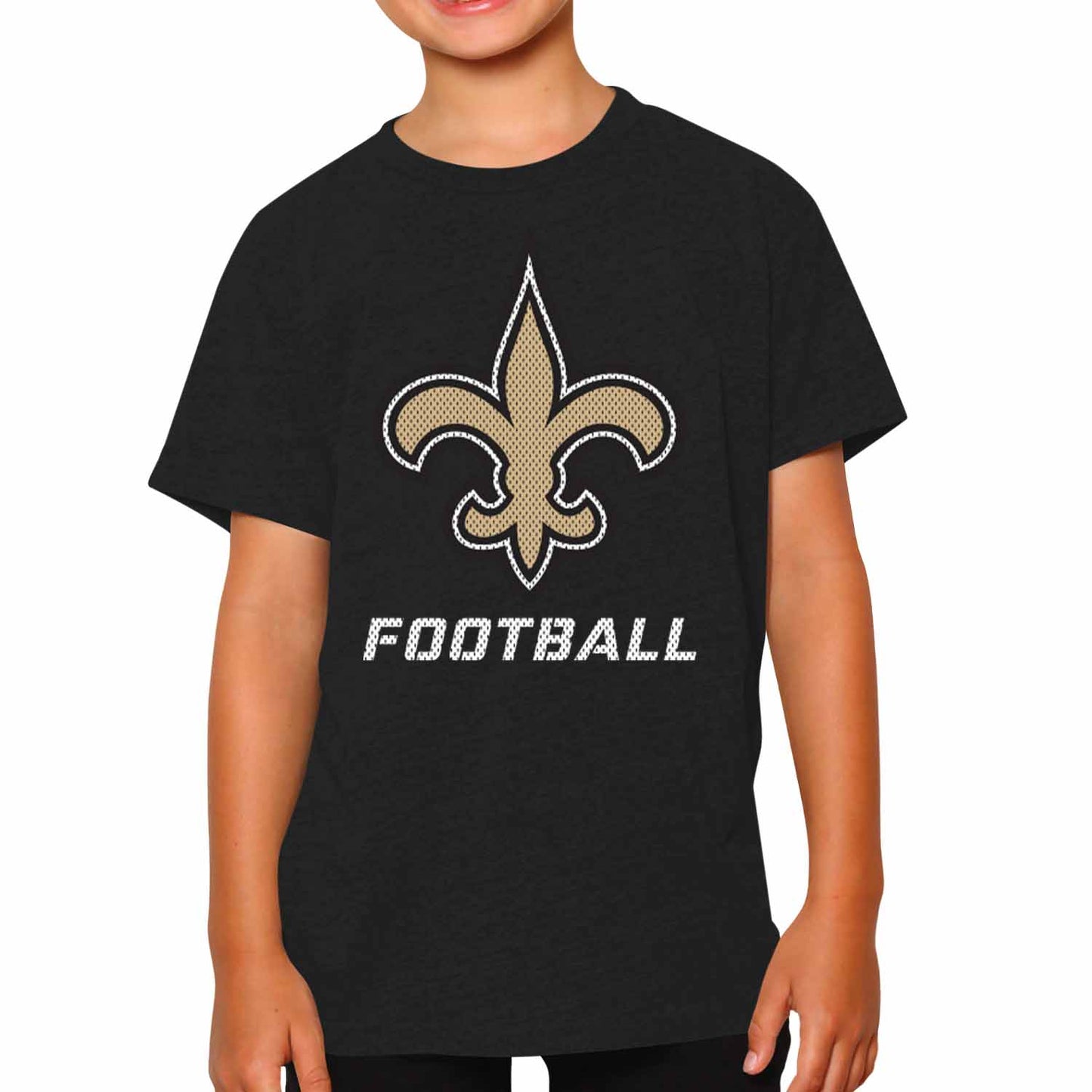 New Orleans Saints NFL Youth Run City Tee - Black