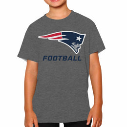 New England Patriots NFL Youth Run City Tee - Sport Gray