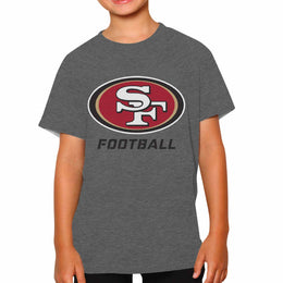San Francisco 49ers NFL Youth Run City Tee - Sport Gray
