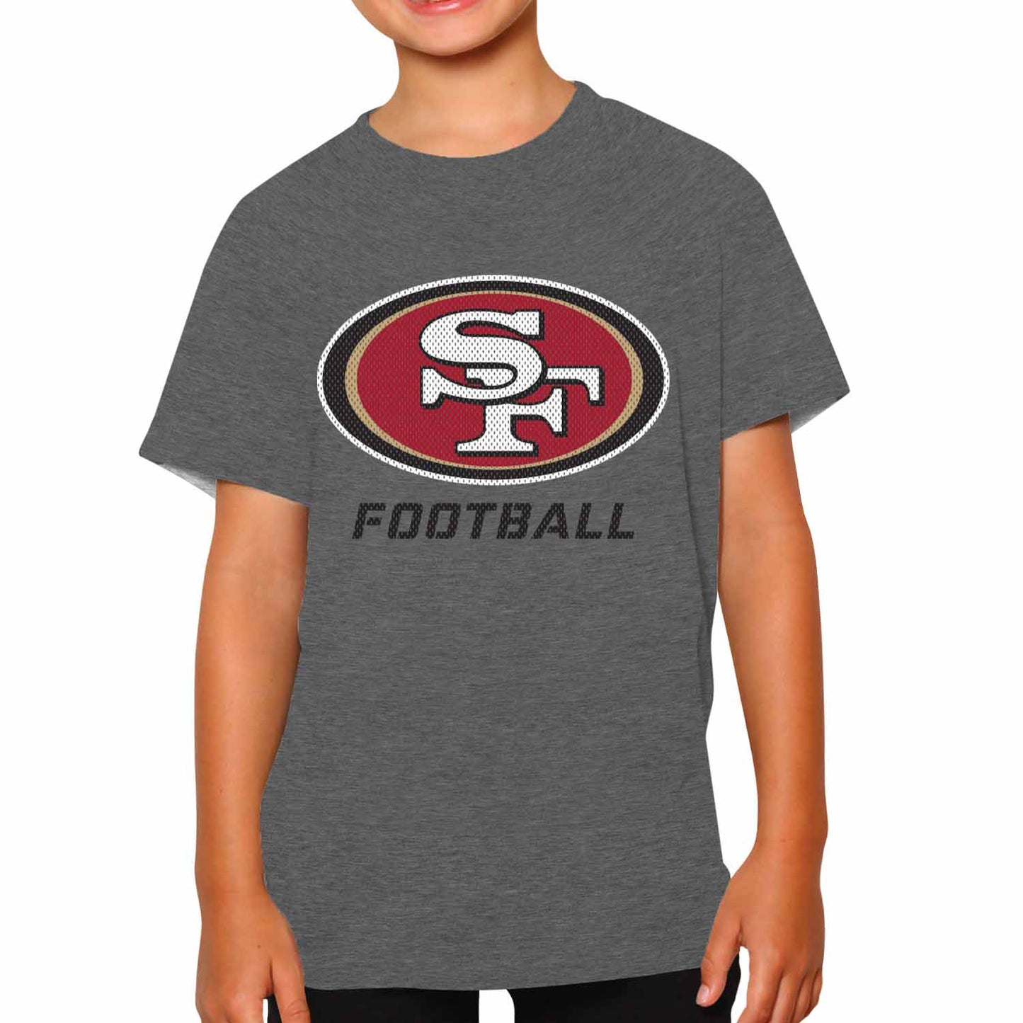 San Francisco 49ers NFL Youth Run City Tee - Sport Gray