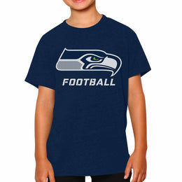 Seattle Seahawks NFL Youth Run City Tee - Navy