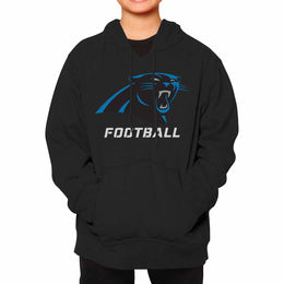 Carolina Panthers NFL Youth Run City Hoodie- Kids Pro Football Pullover Sweatshirt- Officially Licensed - Black