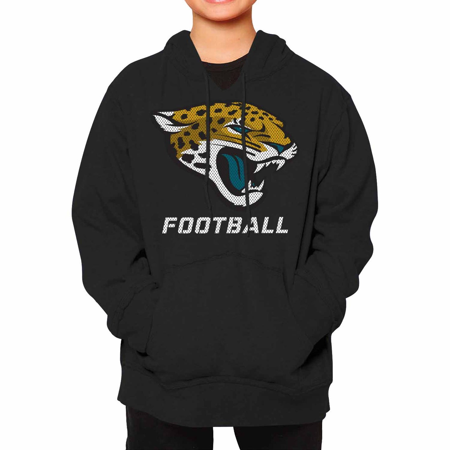 Jacksonville Jaguars NFL Youth Run City Hoodie- Kids Pro Football Pullover Sweatshirt Kids Clothes - Black