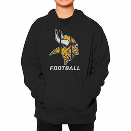 Minnesota Vikings NFL Youth Run City Hoodie- Kids Pro Football Pullover Sweatshirt- Officially Licensed - Black
