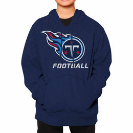 Tennessee Titans NFL Youth Run City Hoodie- Kids Pro Football Pullover Sweatshirt- Officially Licensed - Navy