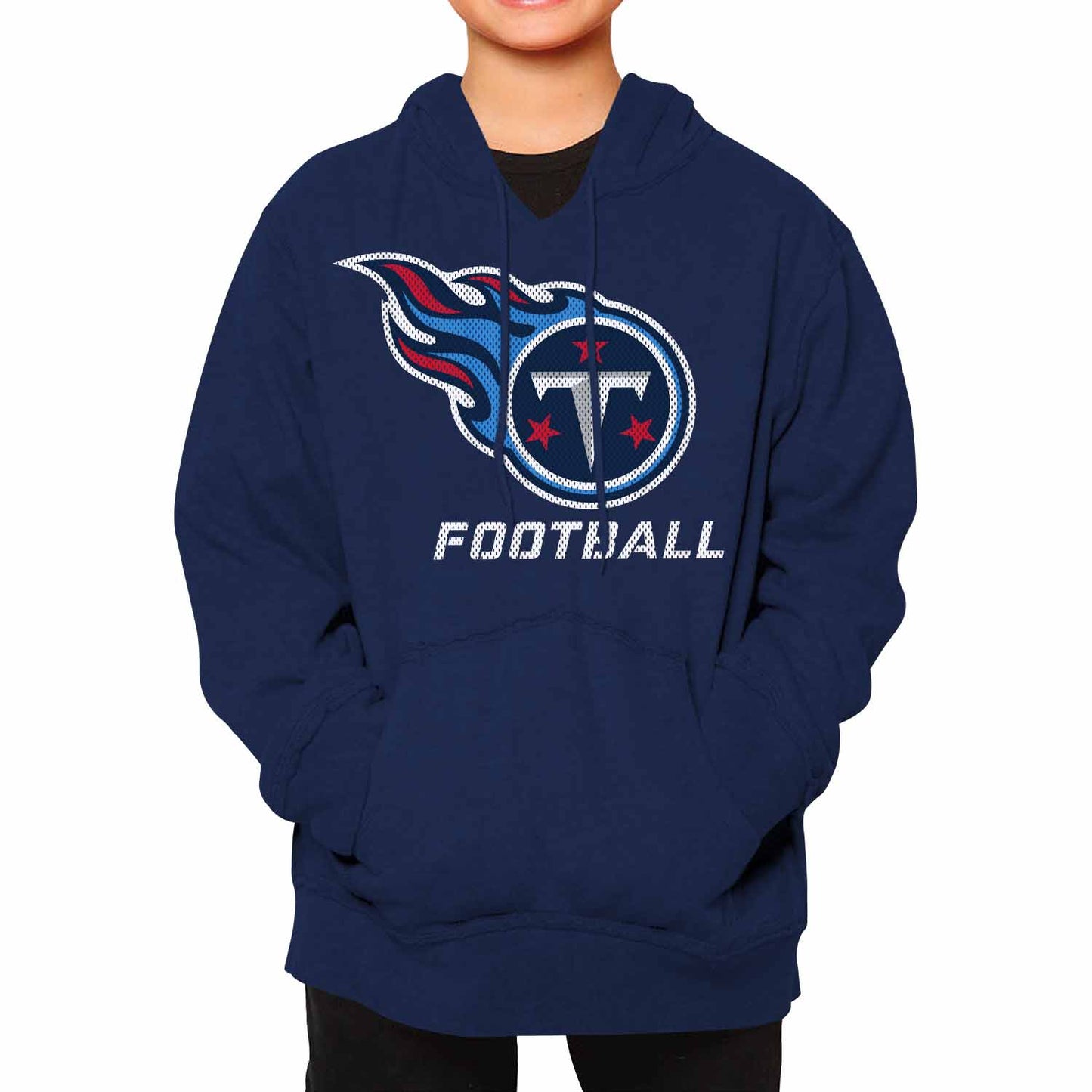 Tennessee Titans NFL Youth Run City Hoodie- Kids Pro Football Pullover Sweatshirt- Officially Licensed - Navy