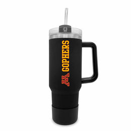 Minnesota Golden Gophers College & University 40 oz Travel Tumbler With Handle - Black