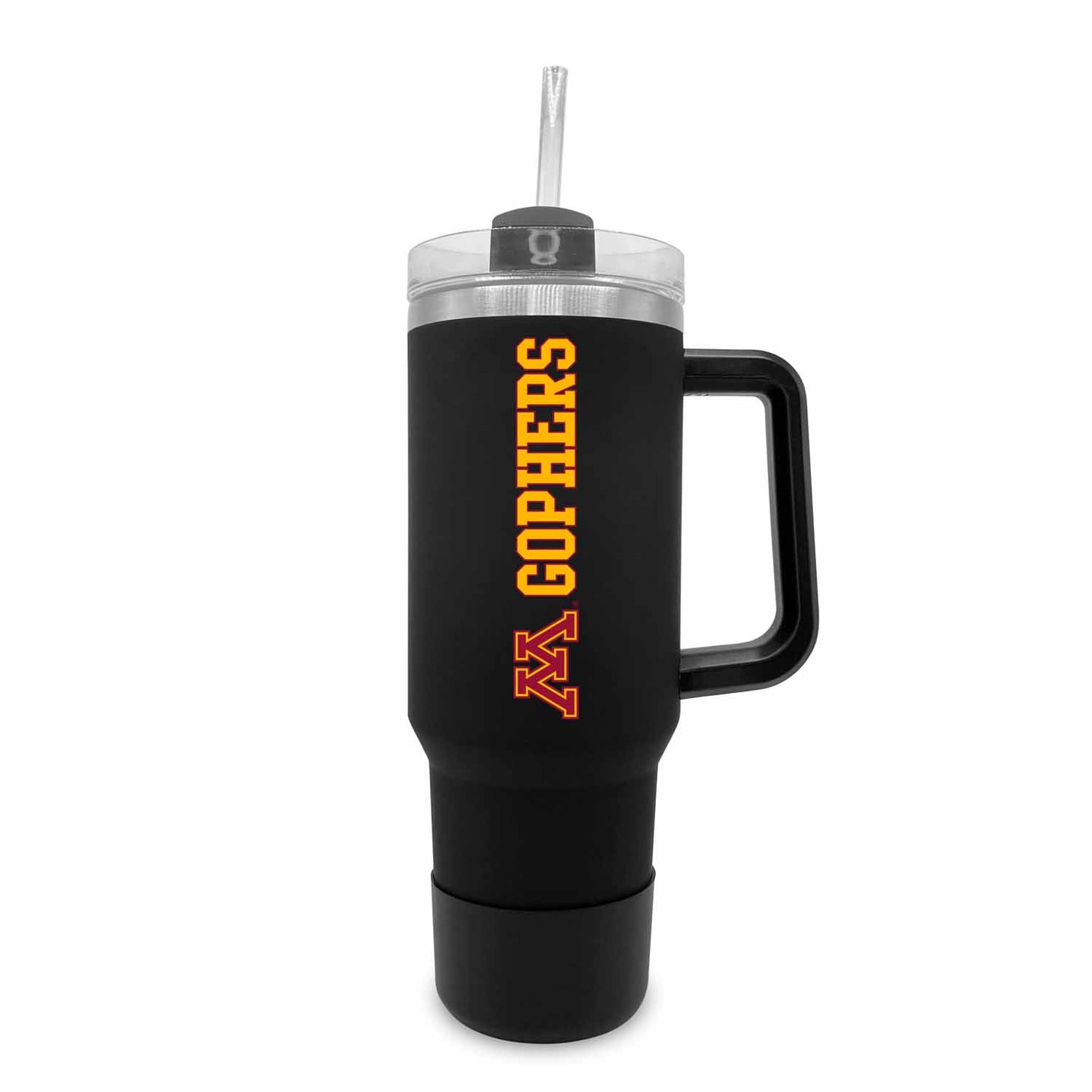 Minnesota Golden Gophers College & University 40 oz Travel Tumbler With Handle - Black