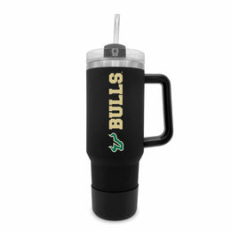 USF Bulls College & University 40 oz Travel Tumbler With Handle - Black