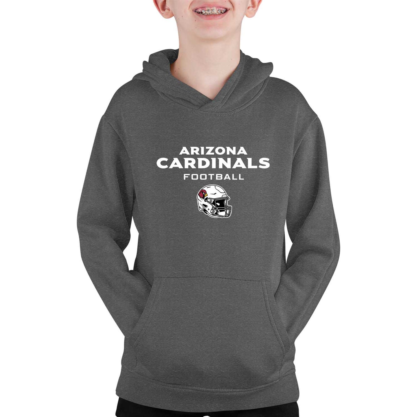Arizona Cardinals NFL Youth Football Helmet Hood - Charcoal