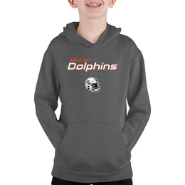 Miami Dolphins NFL Youth Football Helmet Hood - Charcoal