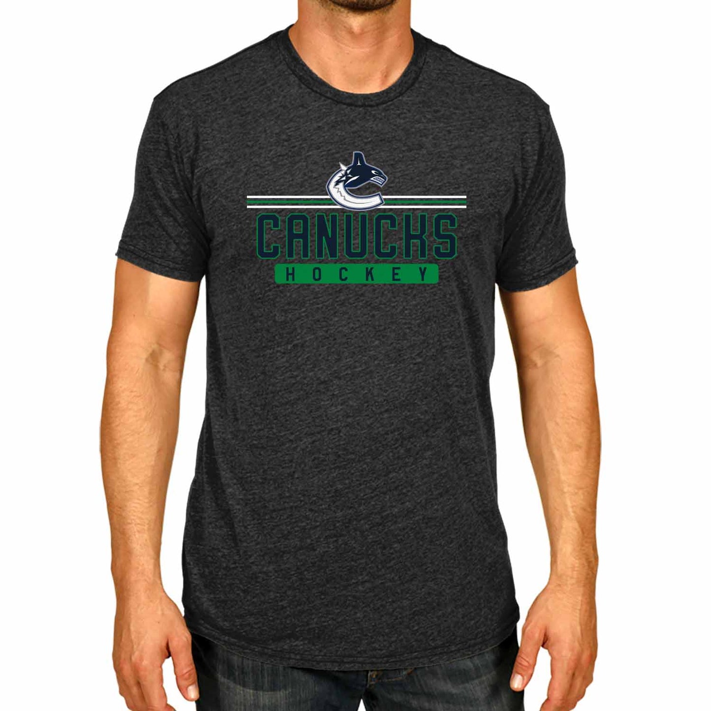 Vancouver Canucks T-Shirt NHL Heather Charcoal - Charcoal