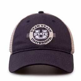 Utah State Aggies Hat With Adjustable Snapback - Navy