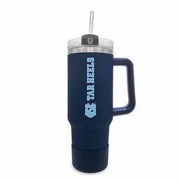 North Carolina Tar Heels College & University 40 oz Travel Tumbler With Handle - Navy