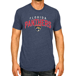 Florida Panthers NHL Adult Powerplay Heathered Unisex T-Shirt - Navy