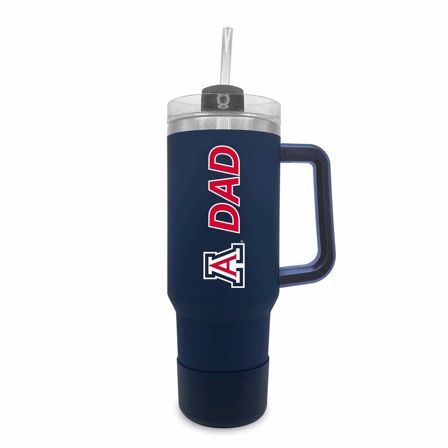 Arizona Wildcats Collegiate 40oz Stainless Steel Travel Tumbler with Handle for Dad - Navy