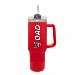 NC State Wolfpack Collegiate 40oz Stainless Steel Travel Tumbler with Handle for Dad - Red