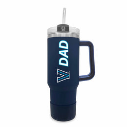Villanova Wildcats Collegiate 40oz Stainless Steel Travel Tumbler with Handle for Dad - Navy