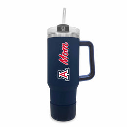 Arizona Wildcats Collegiate 40oz Stainless Steel Travel Tumbler with Handle for Mom - Navy