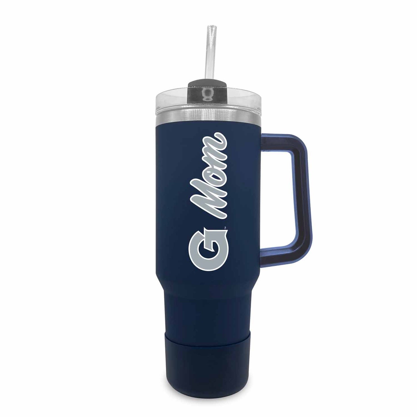 Georgetown Hoyas Collegiate 40oz Stainless Steel Travel Tumbler with Handle for Mom - Navy