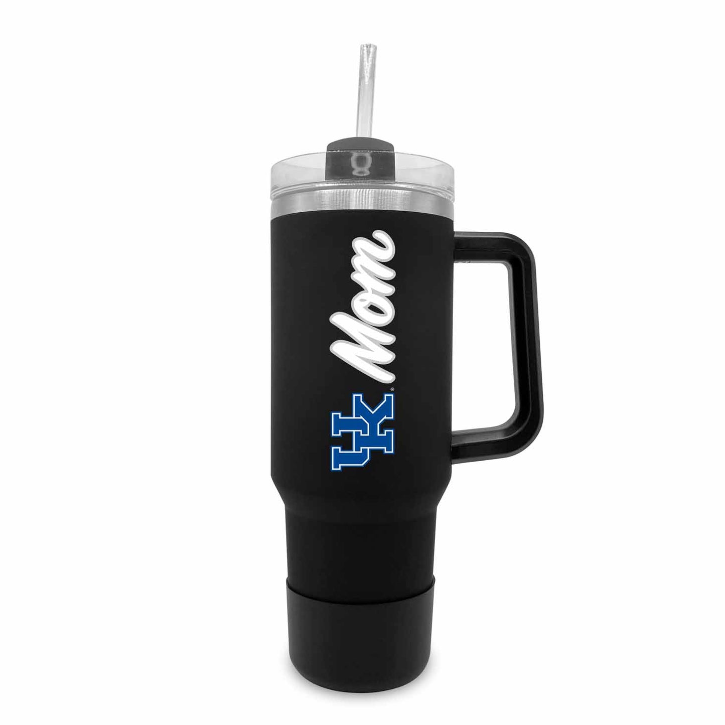 Kentucky Wildcats Collegiate 40oz Stainless Steel Travel Tumbler with Handle for Mom - Black