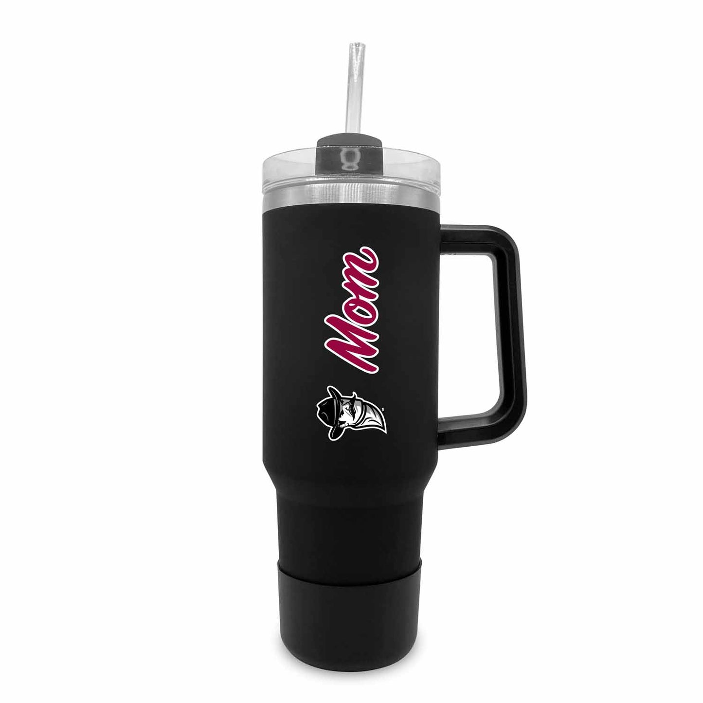 New Mexico State Aggies Collegiate 40oz Stainless Steel Travel Tumbler with Handle for Mom - Black