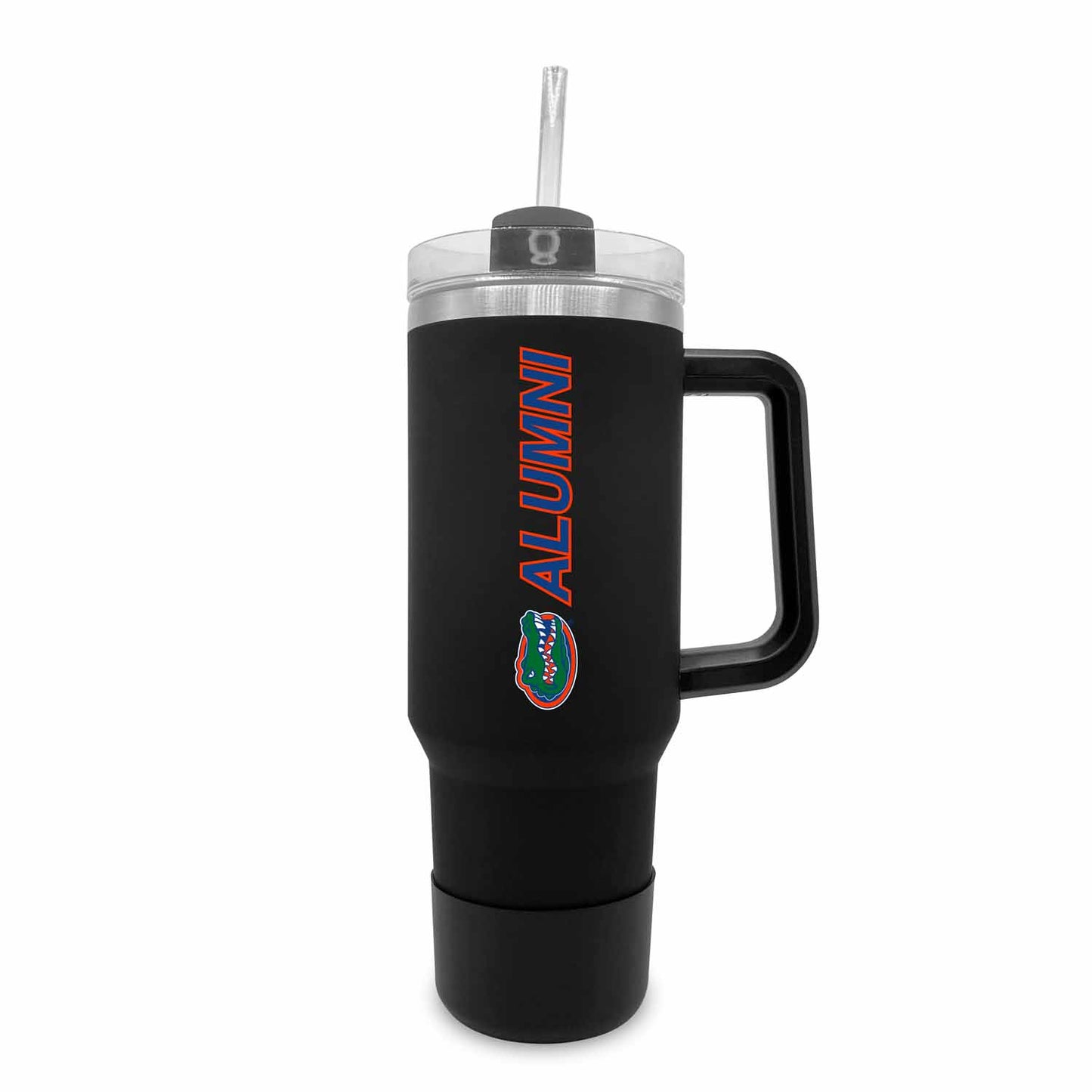 Florida Gators Collegiate 40oz Stainless Steel Travel Tumbler with Handle for Alumni - Black
