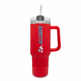 Fresno State Bulldogs Collegiate 40oz Stainless Steel Travel Tumbler with Handle for Alumni - Red