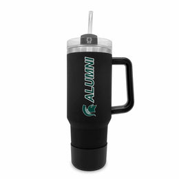 Michigan State Spartans Collegiate 40oz Stainless Steel Travel Tumbler with Handle for Alumni - Black