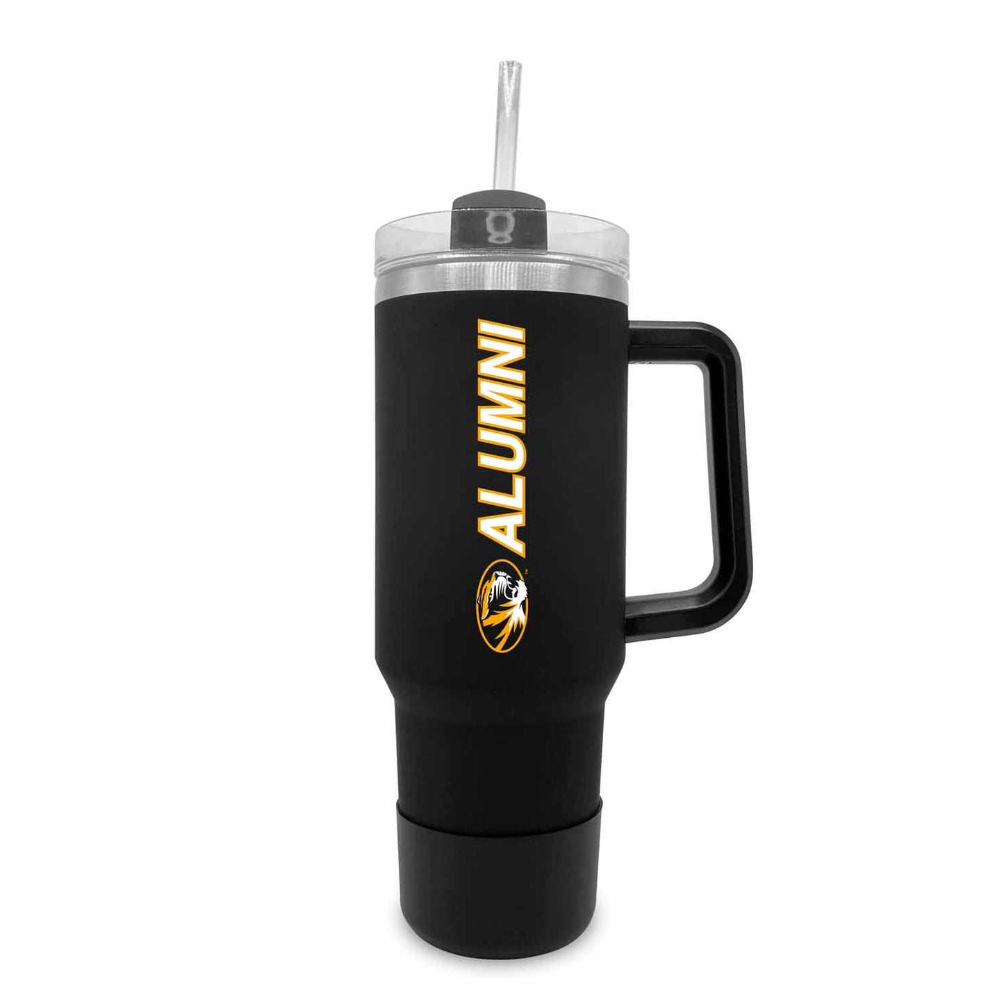 Missouri Tigers Collegiate 40oz Stainless Steel Travel Tumbler with Handle for Alumni - Black
