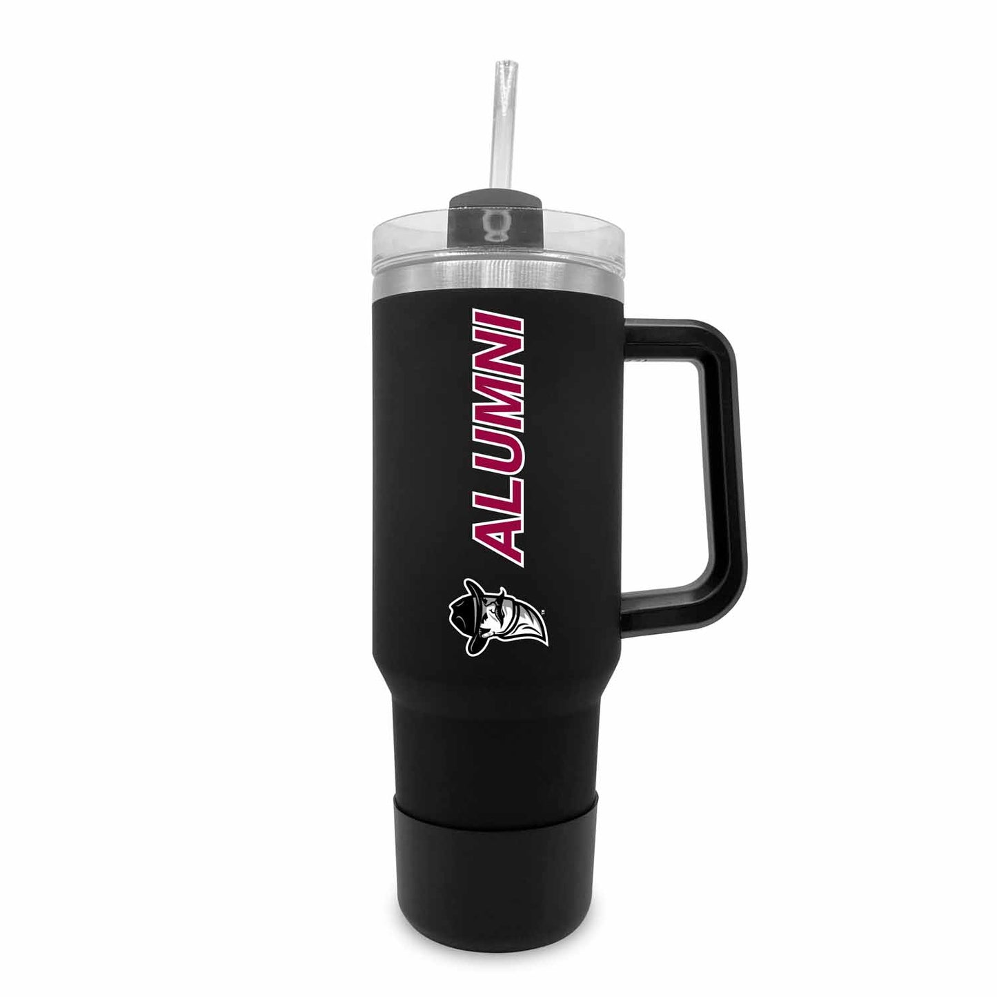 New Mexico State Aggies Collegiate 40oz Stainless Steel Travel Tumbler with Handle for Alumni - Black