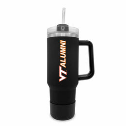 Virginia Tech Hokies Collegiate 40oz Stainless Steel Travel Tumbler with Handle for Alumni - Black