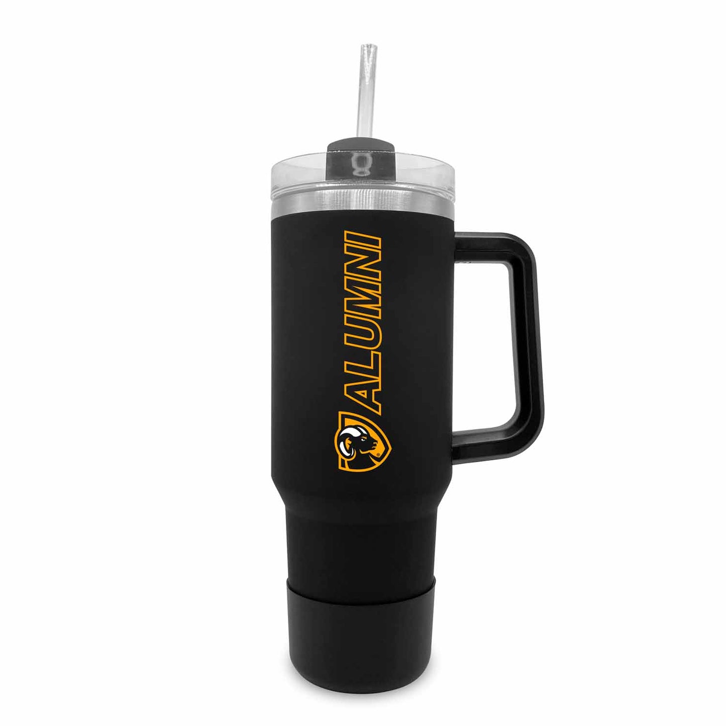 VCU Rams Collegiate 40oz Stainless Steel Travel Tumbler with Handle for Alumni - Black