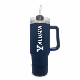 Yale Bulldogs Collegiate 40oz Stainless Steel Travel Tumbler with Handle for Alumni - Navy