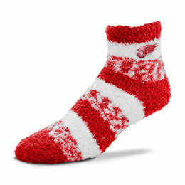 Detroit Red Wings NHL Unisex Cozy Sleep Socks - Red