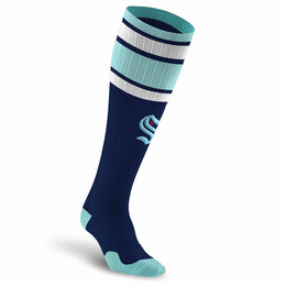 Seattle Kraken NHL Adult Knee High-Performance Socks - Navy