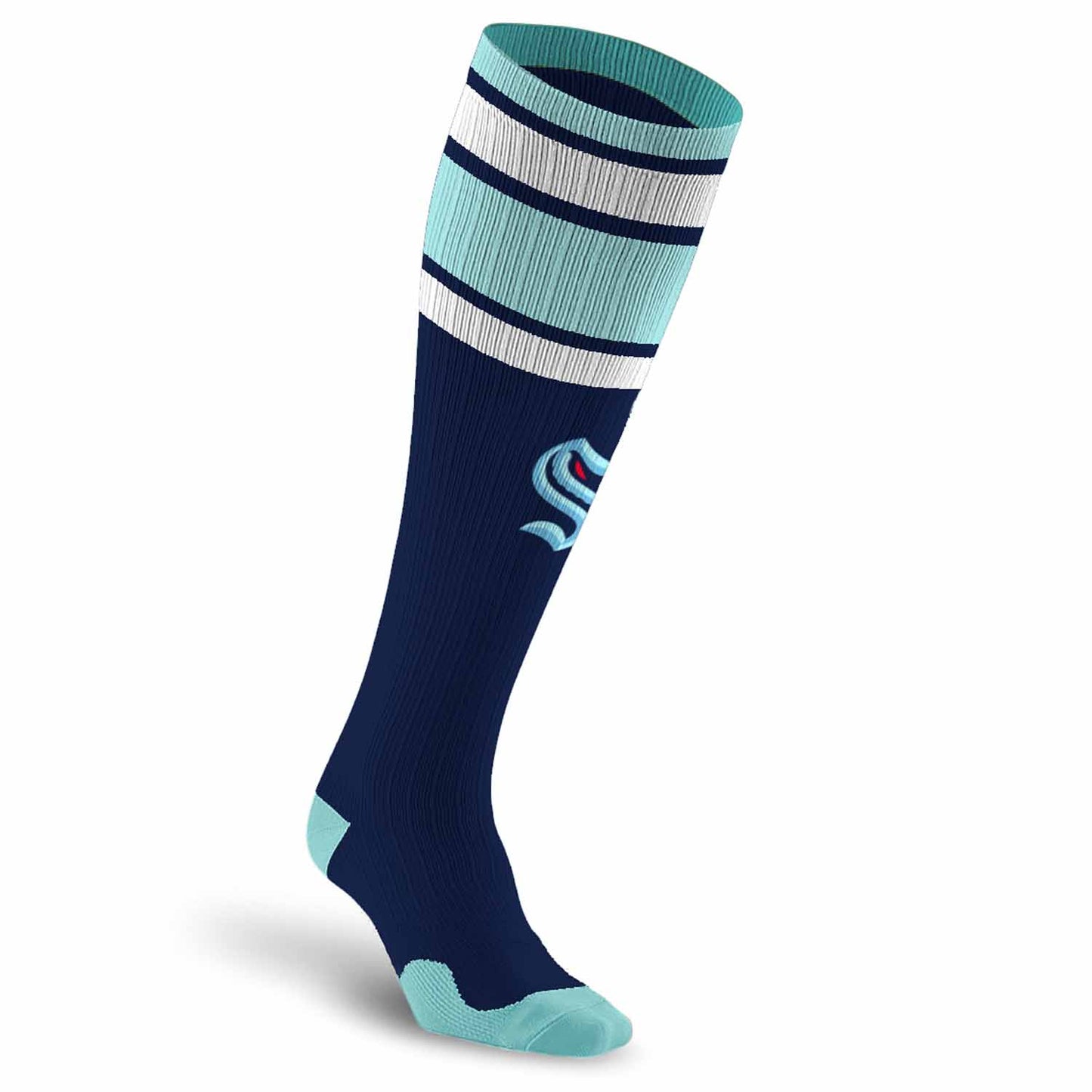 Seattle Kraken NHL Adult Knee High-Performance Socks - Navy