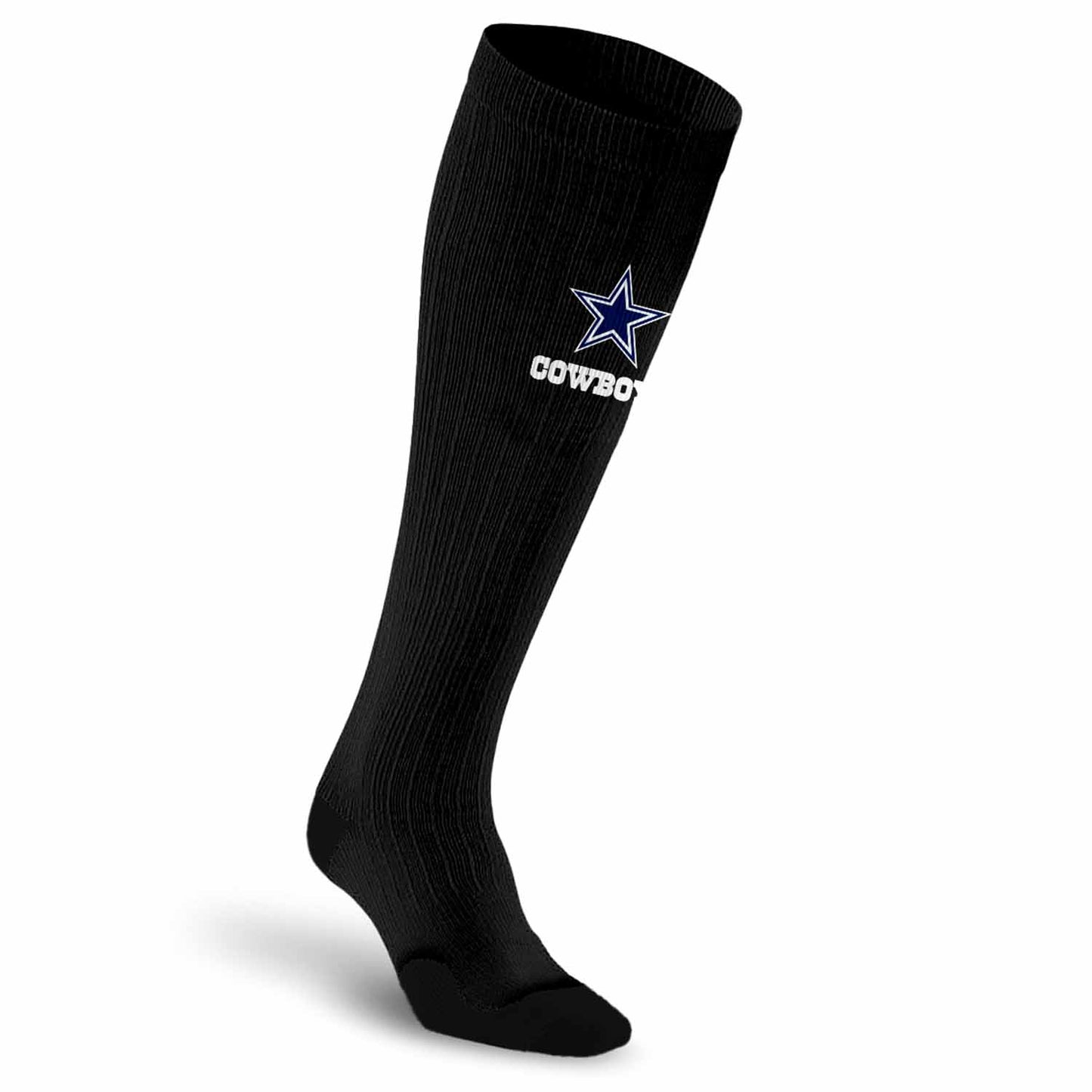 Dallas Cowboys NFL Adult Knee High-Performance Socks - Black