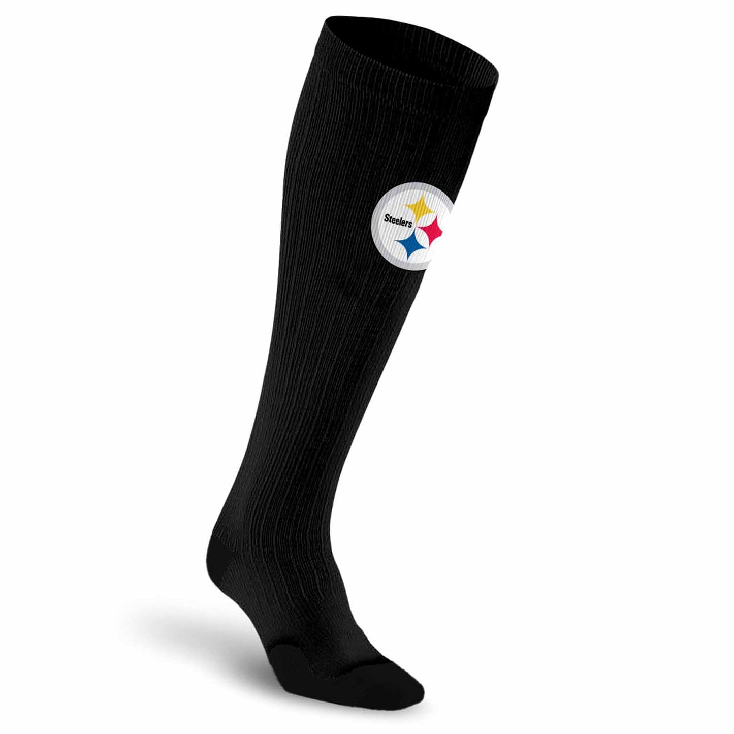 Pittsburgh Steelers NFL Adult Knee High-Performance Socks - Black