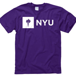 NYU Violets Campus Colors NCAA  Adult Gameday Cotton T-Shirt - Purple