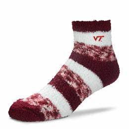 Virginia Tech Hokies NCAA Unisex Cozy Soft Sleep Socks - Maroon