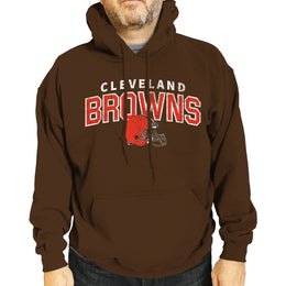 Cleveland Browns NFL Adult Unisex Starting Fresh Ultra Soft Fleece Hooded Sweatshirt - Brown