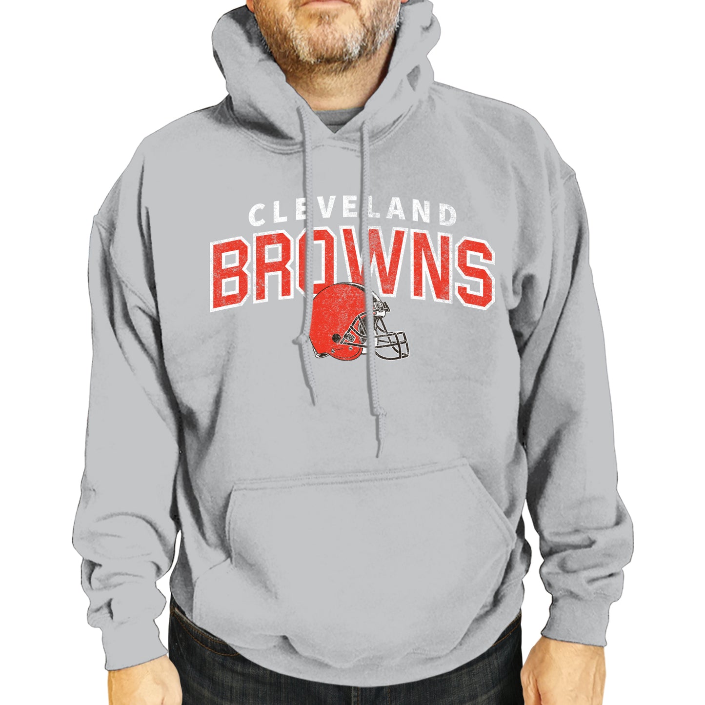 Cleveland Browns NFL Adult Unisex Starting Fresh Ultra Soft Fleece Hooded Sweatshirt - Athletic Heather