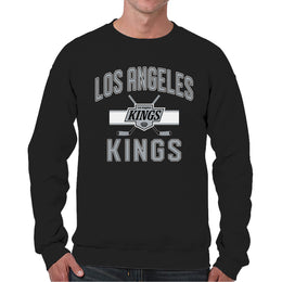 Los Angeles Kings Adult NHL Faceoff Hockey Fleece Crewneck Sweatshirt - Black