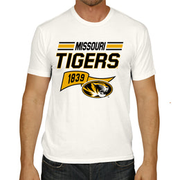 Missouri Tigers  Varsity Club Pennant Shirt - Off White