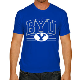 BYU Cougars NCAA Adult Unisex Overtime Classics T-Shirt - Royal