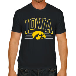 Iowa Hawkeyes NCAA Adult Unisex Overtime Classics T-Shirt - Black